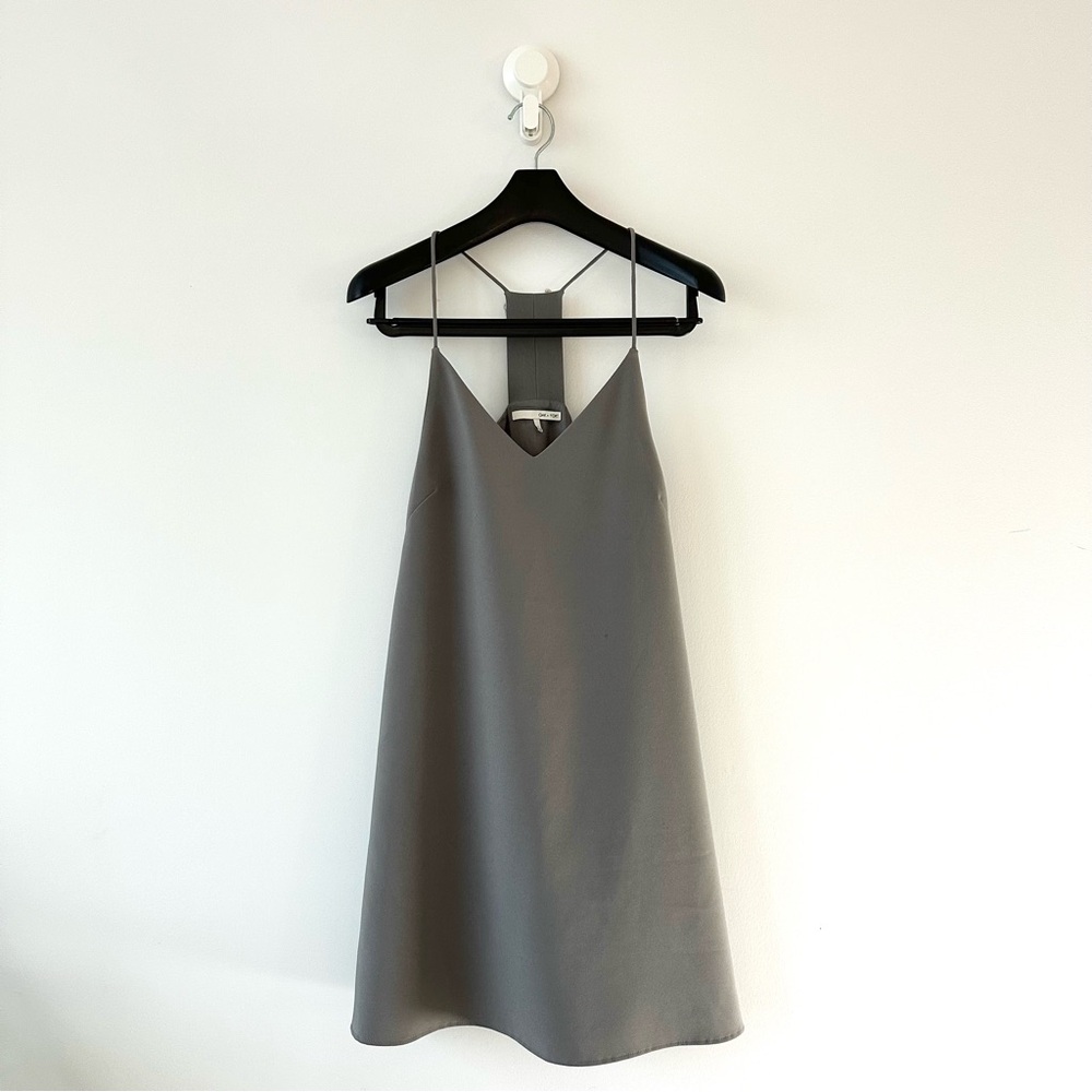 OAK + FORT | Grey spaghetti strap dress